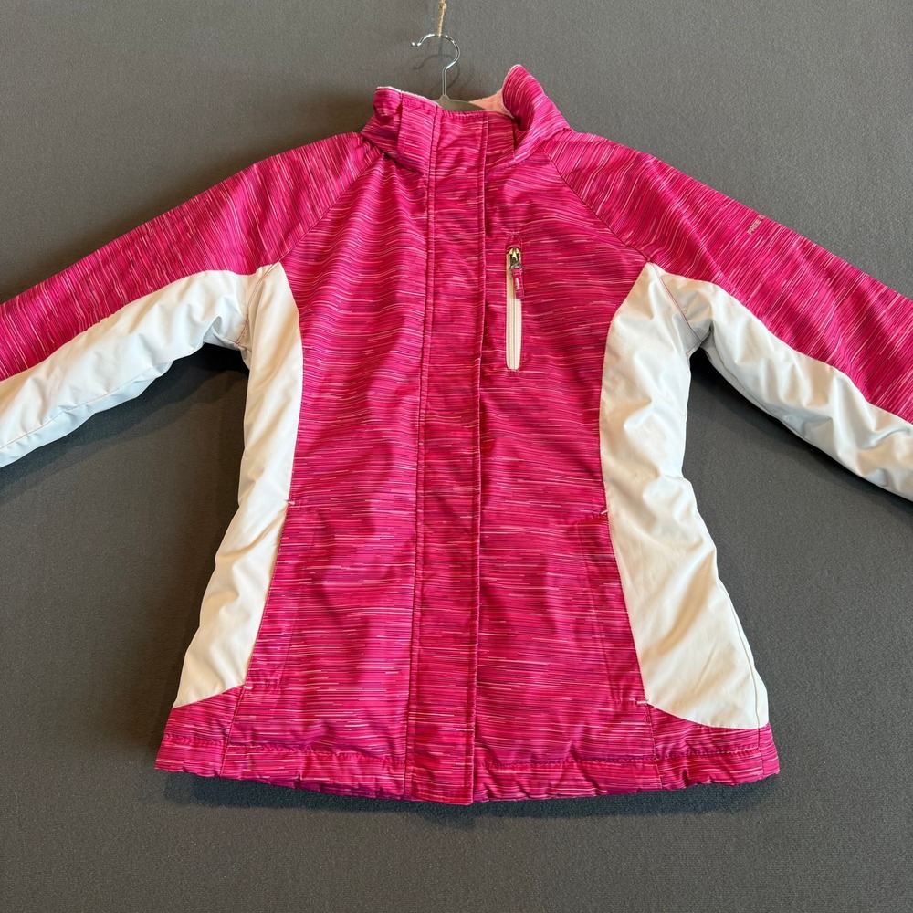 Free Country Girls L 14/16 Pink Fleece Lined Winter Jacket Coat